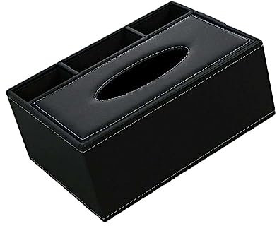 Multifunktionale Taschentuchbox mit Stiftehalter aus Pu für Büro und Auto