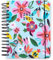 Kate Spade New York Tagesplaner 2024-2025, Großer Planer August 2024-Dezember 2025, Hardcover Spiralplaner, Wochenplaner mit Monatskalender, Stickern, Taschen (Safari Floral)
