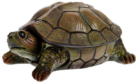 Amosfun Schmuckschatulle in Schildkrötenform Aufbewahrungsbox Aus Kunstharz für Ringe Halsketten Ohrringe Dekorative Schmuckschatulle für Zuhause Hochzeit Party