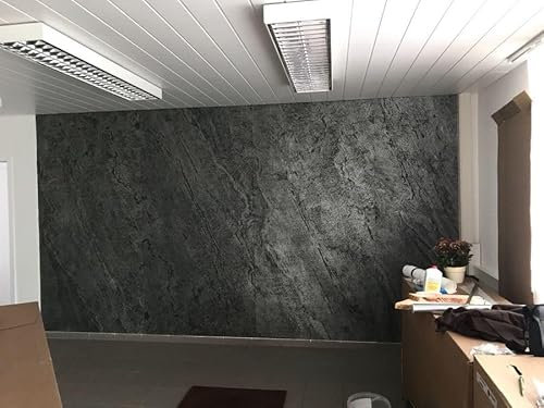 Wandverkleidung Naturstein Schiefer 122 x 61 cm Universal Echtstein Fliesen für Innen + Außen + Kamin + Dusche + Sauna ultradünn und flexibel Klinker Riemchen Wandverblender