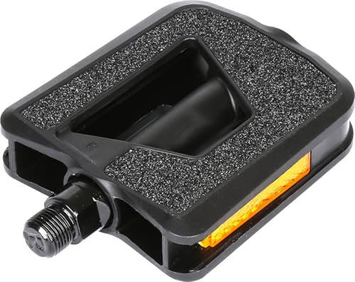 City Rennrad Pedale, technische Kunststoffe mit Reflektor, E-Bike Universal Fit Fahrrad Flache Plattform Pedal 9/16 Zoll kompatibel