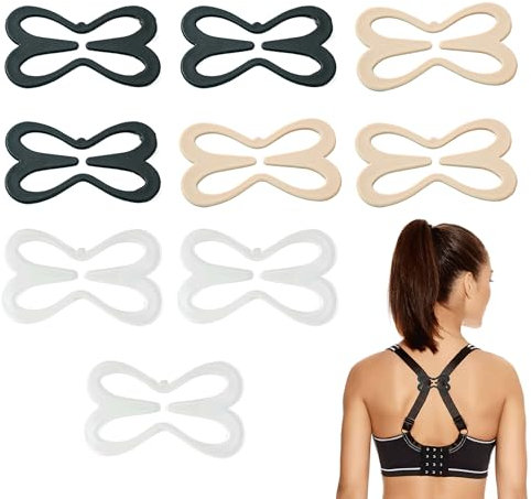 9PCS Bra Clip for Racer Back Non Slip Bra Strap Clips 3color Bra Strap Holder Buckles Cleavage Control Clip Bra Clips for Cross Back Clips Buckles Conceal Straps Clips for Bikini Activewear Shirts