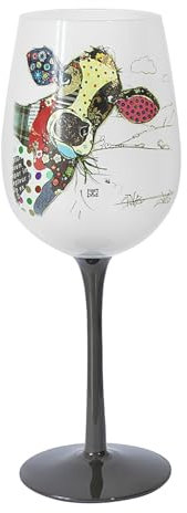 Lesser & Pavey Bug Art Wine Glass Connie Cow