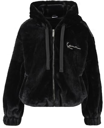 Karl Kani Metal Signature Vegan Fur Zip Hoodie Jacket