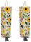 CRASPIRE 2 soporte de Plástico para Bolsas de la Compra con Diseño Floral Amarillo Y 4 ganchos Reutilizable para Montaje En Pared Resistente para Guardar Bolsas de la Compra de Lona Impermeable Lavabl