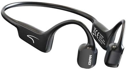 MAIRDI Bone Conduction Headphones with Microphone, Open Ear Wireless Headphones Bluetooth 5.3,10Hr Playtime, Sports Earphones with Mic, Running Cycling Hiking