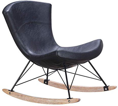 Vintage Schaukelstuhl Retro Design Relaxstuhl für Zuhause oder Büro mit Wippfunktion