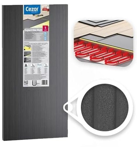 XPS Foam Underlay, 5mm Thickness, for Wood and Laminate Flooring, High Sound and Thermal Insulation (1 Pack (5sqm Coverage))