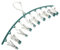 Alipis 10 Clips Wäscheständer Kleiderständer Trocknen Chip Clips Hosenbügel Faltbare Kleidung Trocknen Hosenbügel Wäscheleine Trockner Wäscheständer Kleidung Falten Hängende Clips Wäsche