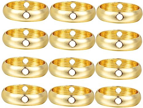 Veemoon 20 Stück Armbandzubehör aus Metall Ring Gold klappcreolen earloop
