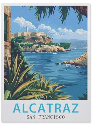 Puzzle 1000 Teile，San Francisco Alcatraz，DIY Handwerk Geschenk（38x26cm）-DQ7