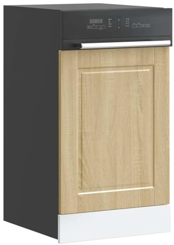 HOMTAKIE Panneau de Lave-Vaisselle Porto chêne Sonoma 45x1,5x67 cm