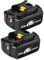 2x Pack 8.0Ah Battery BL1830 Replacement for Makita 18V Battery BL1860 BL1850 BL1860B BL1850B BL1830B,with LED Indicator