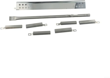 URPIZY 202 Edelstahl Brennerrohr Set Für Charbroil Performance Gasgrill, 4 Teleskop-Brennerrohre 127-220mm Für Gleichmäßige Hitzeverteilung, Korrosionsbeständig, Einfach Zu Montieren(C)