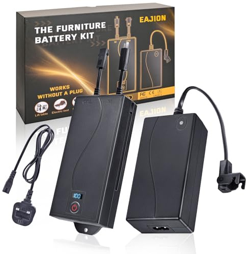 Universal Battery Pack for Reclining Furniture, 2500mAh Rechargeable Power Supply Fits Furniture with 2-Pin Connection, Batteries for Electric Sofas, Recliner, Couch, Lift Chairs(with Charger)