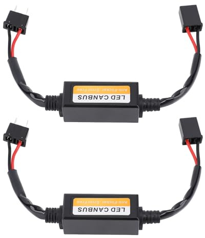 Alomejor H7-LED-Scheinwerfer-Decoder, Canbus-Fehlerdecoder, Plug-and-Play, Zuverlässiger Anti-Flimmer für LED-Scheinwerfer mit Effizienter Rauschunterdrückungsschaltung