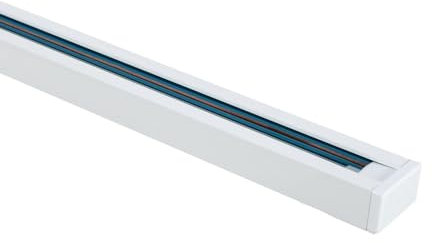 LEDKIA LIGHTING - Carril Monofásico para Focos LED | Aluminio de 2 Metros | Instalación Fácil | Compatible con Focos LED | Interior IP20, Blanco, Aluminio