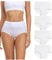 wirarpa Damen Unterhosen Baumwolle Slips Damen Hoher Taille Atmungsaktive Taillenslip Wochenbett Unterwäsche Mehrpack Größen 32-58, Weiß, Medium (38/40)