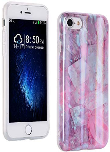 ToMoYi - Cover per iPhone 8 / iPhone 7, in TPU e silicone, flessibile, antigraffio, ultra sottile, sottile, sottile, per Apple iPhone 8 / iPhone 7 (4,7), Rosa