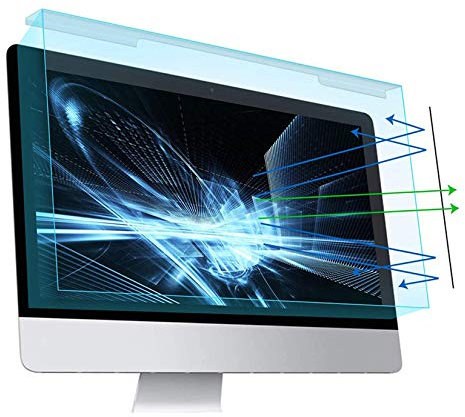 WLWLEO Anti Blaulicht-Schirm-Schutz 17 „Laptop Acryl-Schirm-Schutz-Panel Anti-Glare-Schutz-Film für 22 - 27 Desktop-Computer-Monitore,23 530 * 321