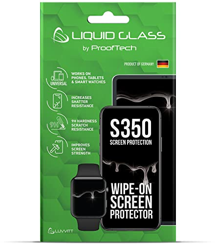 LUVVITT Liquid Glass Screen Protector With $350 Screen Protection for All Smartphones Tablets and Watches - Universal Fit