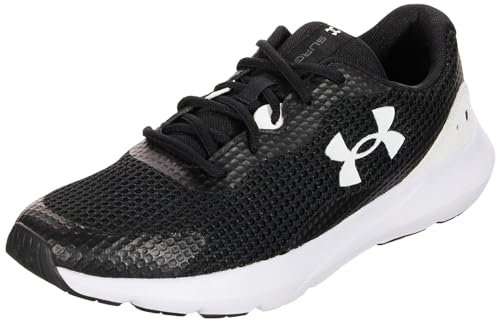 Under Armour Ua Surge 3, Zapatillas para correr Hombre, Black White White, 40 EU