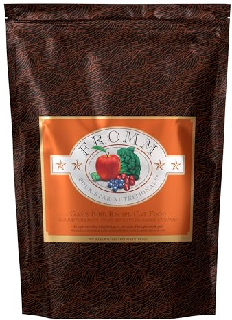 Fromm Four-Star Nutritionals Game Bird Cat Food - Premium Dry Cat Food - Turkey Recipe - 4 lb