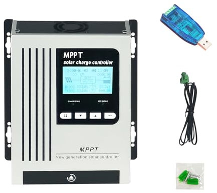 SOLAFANS 12V/24V/36V/48V 40A MPPT Solar Controller DC150V PV2200W Solar Batterie Ladegerät mit LCD Anzeige mppt solarladeregler