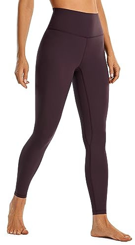 CRZ YOGA Gebürstetes Gefühl Damen Sport Leggings Yogahose High Waist Blickdicht Fitness Leggins Sporthose - 71cm Hellviolett 40