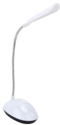 Agatige Kinder-Schreibtischleuchte, um 360° drehbar, kabellose LED-Schreibtischlampe, batteriebetriebene Lampe, Leseleuchte für Schlafzimmer, Wohnzimmer, Büro (weiß)