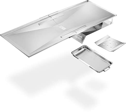 G651-1200-W1A G416-0015-W1 Fettwanne Grill Ersatzteile für Charbroil Tropfpfanne 463235713 463239915 463230513 463240115 463235 815 40 63230515 463226513 Verstellbare Abtropfschale mit Auffangwanne