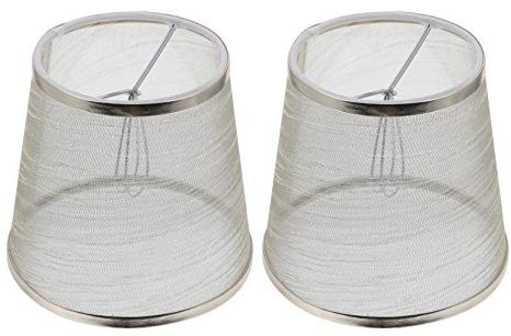 OSALADI 2 Stk Lampenschirm Aus Stoff Weihnachtslampenschirm Weißer Lampenschirm Lampenschirmabdeckungen Drum-hardcover-lampenschirm Veranda-laternenschirm Baum Lampe Empfindlich E27 Clip