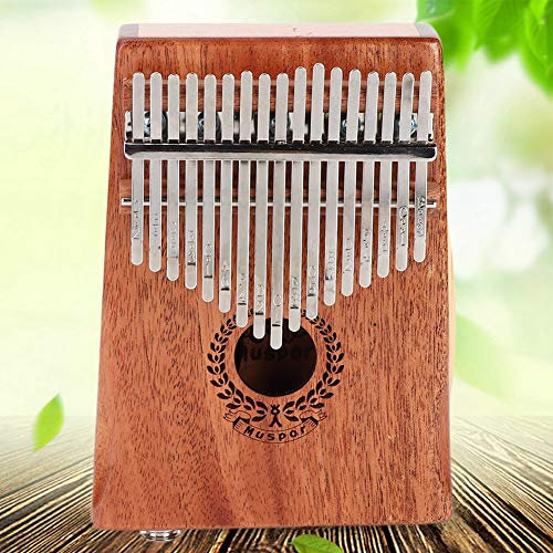 Cyllde Kalimba Daumenklavier 17 Tasten Mahagoni EQ Kalimba Daumenklavier Eingebauter Tonabnehmer Anfänger-Set mit Tune Hammer Tragetasche Daumenklavier, Kalimba Daumenklaviertasten