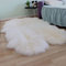 Woolous Schaffell Echt Groß Teppich 180x120 cm, Neuseeländischer Lammfell, Extra Dicker, Weicher, Zotteliger Carpet für Wohnzimmer, Schlafzimmer & Kinderzimmer (Elfenbein)