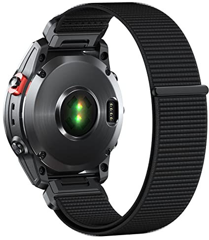 NotoCity 20mm Nylon Velcro Armband für Garmin Fenix 5s Fenix 6s Fenix 7s, Quick Fit Soft Armband für Fenix 5S Plus, Fenix 6S Pro,Instinct 2S,Descent Mk2S