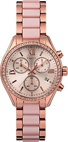 Timex Chronograph Quartz Crystal Ladies Watch