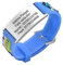 Notfallarmband SOS Armband Kinder Telefonnummer - Blaue Silikon Anti Verloren Kinder Namenarmband Identifikationsarmband Kinderarmband Personalisiertes ID Armband für Mädchen Jungen