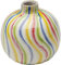 Kare Design Vase Rivers, Mehrfarbig, 14cm (H), Handgearbeitet, Kugelförmige Blumenvase für Pampasgras, Bunte Deko für Wohnzimmer, Esstisch, Regal, Flur, Steinzeug