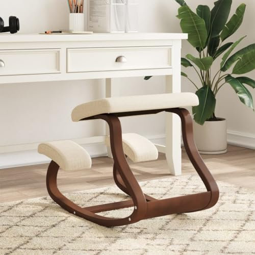 INLIFE Kniestuhl Creme 48x71x51 cm Birkensperrholz,5,75 KG,110330