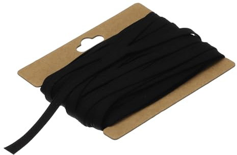 QUARKZMAN 1/4 Doppelt Gefaltetes Schrägband Baumwolle Kontinuierliches Bias Klebeband für Nähen Säumen Quilten Saum Binden Handwerk (Grau Schwarz 12 Yards)