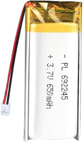 Batterie Lipo Rechargeable Au Lithium Polymère ION. 3.7V. 650mAh. 692245. avec Connecteur JST