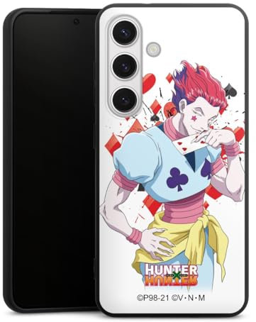 DeinDesign Premium Silikon Hülle kompatibel mit Samsung Galaxy S24 Handyhülle schwarz Case Hisoka Morow Hunter x Hunter Fanartikel