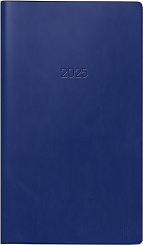 BRUNNEN Taschenkalender Mod. 758 2025 | A6, Kunststoff, dunkelblau