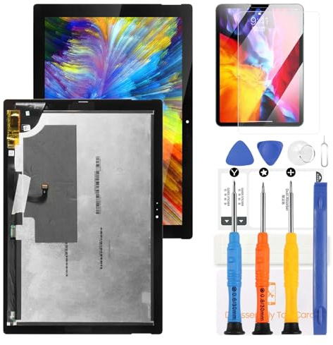 LADYSON TFT-LCD-Bildschirm für Microsoft Surface Pro 3 1631 V1.1, Ersatz LTL120QL01 TOM12H20, 30,5 cm (12 Zoll), LCD-Display, Touch-Digitizer, Montageset mit Werkzeugen (nicht passend für RT3)