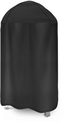 CANDANA Grillabdeckung für Weber 55,9 cm Smokey Mountain Cooker, Outdoor Runde Smoker Grill Abdeckungen, BBQ Grill Abdeckung, Wasserdicht