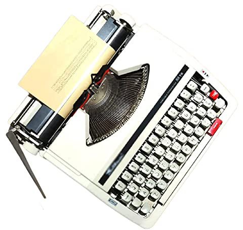 LBLFEBD Machine à écrire mécanique Anglaise, Machine à écrire Manuelle Portable Traditionnelle à l'ancienne, Machines à écrire Antiques à Finition Vintage pour Notes, Lettres ou écriture créative