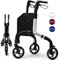 Retaoldth Premium Rollator mit 3 Rädern für Senioren, leichter faltbarer älterer Dreirad-Rollator mit Aufbewahrungstasche, Mobilitätshilfe Rollator Rollator