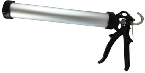 dubaust DM60 pressa per cartucce 290/300/310/400 e 600 ml, pistola a mano in alluminio/acciaio ibrido costruzione 24:1, traduzione per colla siliconica acrilica malta e molto altro ancora.