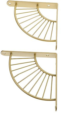 QUMIIRITY 2 Stück Regalhalterung Aus Eisen Wandhalterung Lagerregal Stabiler Halterungsfixierer Für Schlafzimmer Und Wohnzimmer