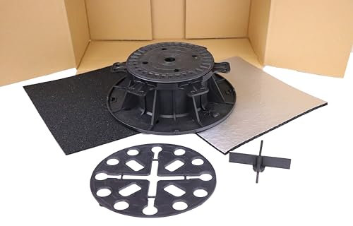 Gartenwelt Riegelsberger Musterbox für Plattenlager PRO Stelzlager Stellfuß für Terrassen-Platten Keramik Stein Beton Fliesen